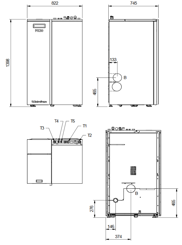 Pelletkessel - EXTRAFLAME PK25 EVO 25 kW