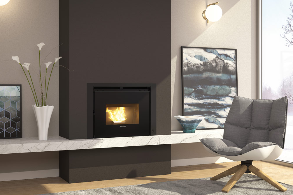 Pelleteinsatz kanalisierbar - EXTRAFLAME Comfort P70 Air Plus 10 kW