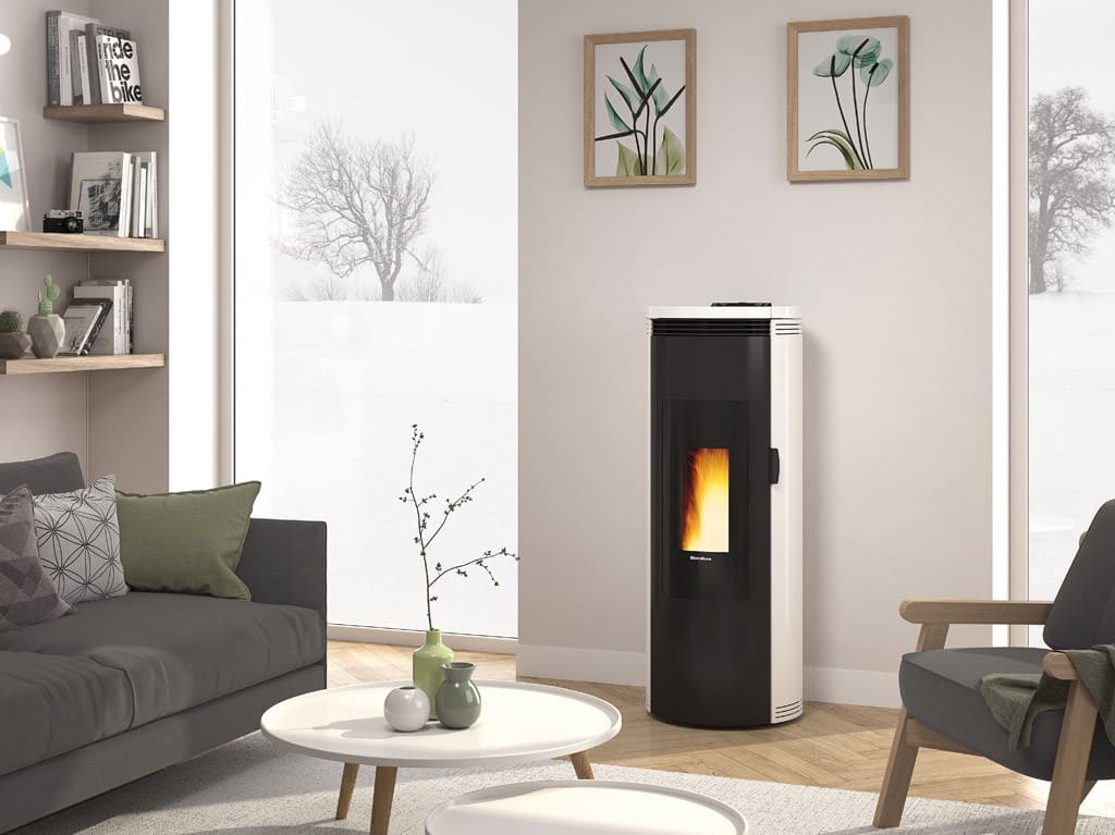 Belüfteter Pelletofen raumluftunabhängig - EXTRAFLAME Amika AD 8 kW