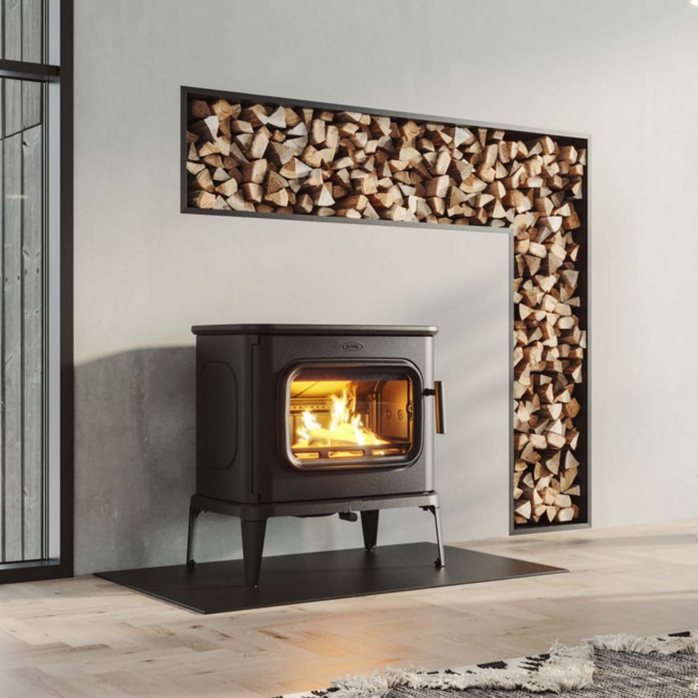 Gusseisen-Holzofen anschließbar - DOVRE Saga 301 10.5 kW