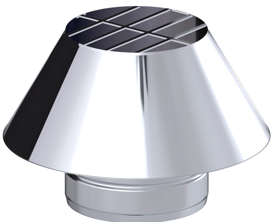 Abschlusskegel mit grille Ø80mm - DW 316L/304