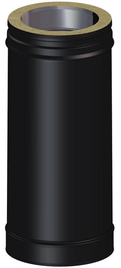 Gerades Element 940 mm Ø200mm - DW BLACK