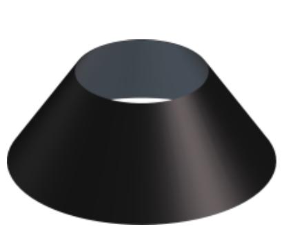 Collet für solin Ø200mm - DW BLACK