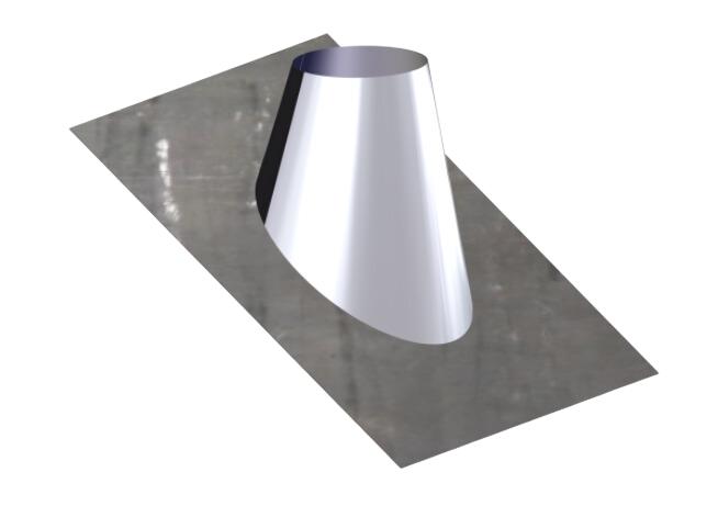 Solin de toit en pente 30/45° Ø80mm - DW 316L/304