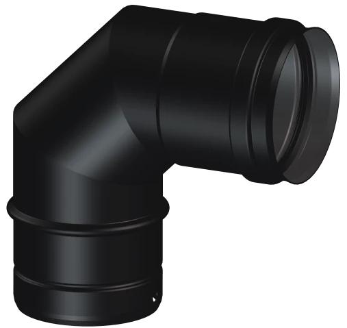 Coude 90° Ø80mm - DEKO PELLETS CLASSIQUE