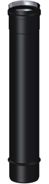 Gerades Element 445mm Ø80mm - DINAK SW BLACK