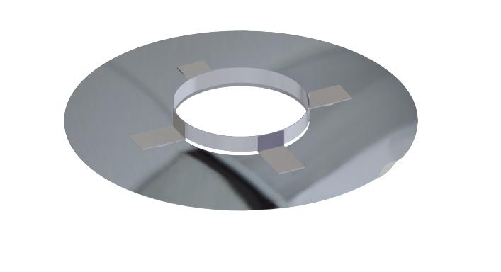 Rosace de finition mit aimant Ø100mm - DW 316L/304