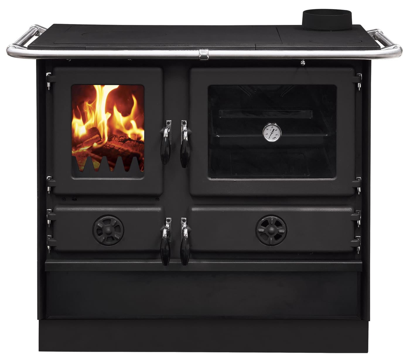 Holz-Küchenherd - INTERSTOVES Magnum SD Stahl 9,5 kW