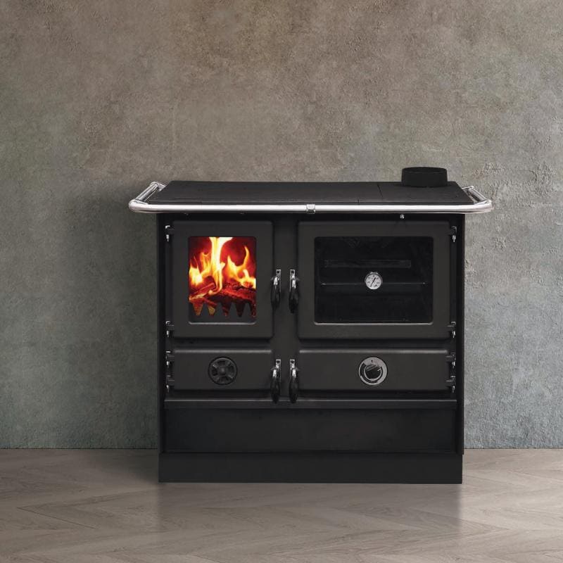 wasserführender Holz-Küchenherd - INTERSTOVES Magnum Hydro SD Stahl 14 kW