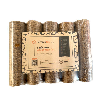 Presslinge PREMIUM — Palette (96 Packungen × 5 Scheitholz, ~925 kg)