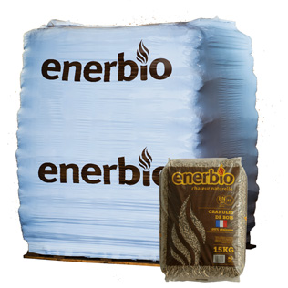 Pellets Holzpellets Palette 66 Säcke je 15 kg ENERBIO