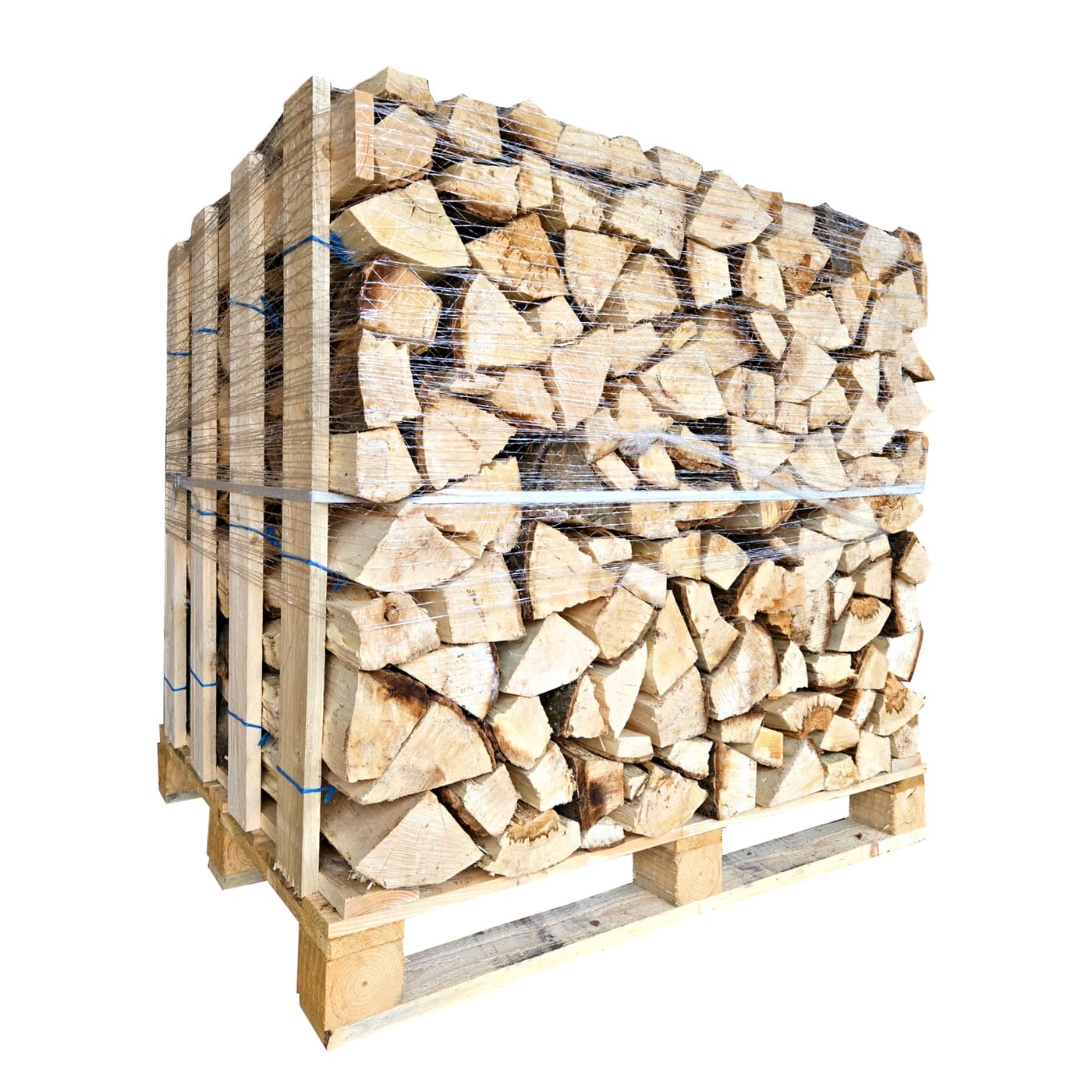 Holz für Massivofen - Nadelholz, Erle, Pappel gedämpft, 25 cm - 1,9 Ster auf Palette