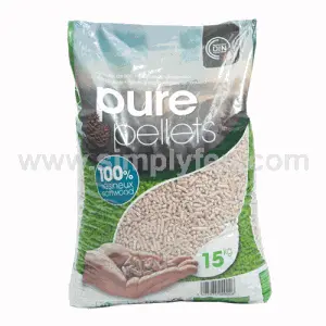 Holzpellets Premium Pure Pellet - 3 Paletten - 195 Säcke 2925 kg