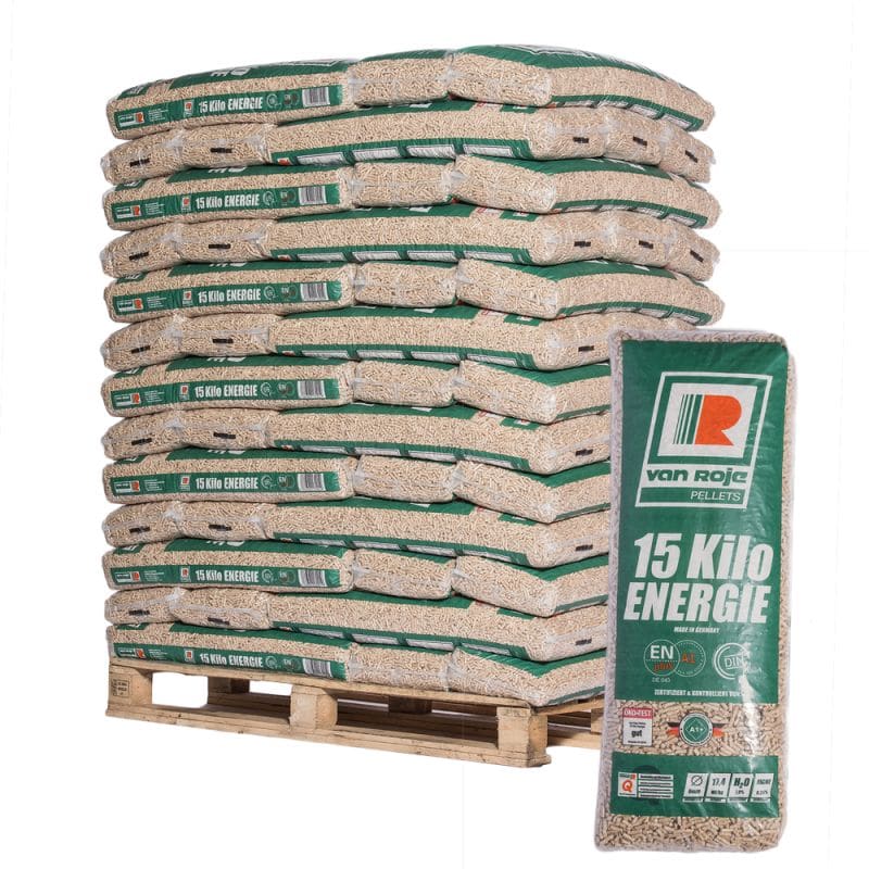 Pellet Van Roje - Palette mit 65 Säcke je 15 kg