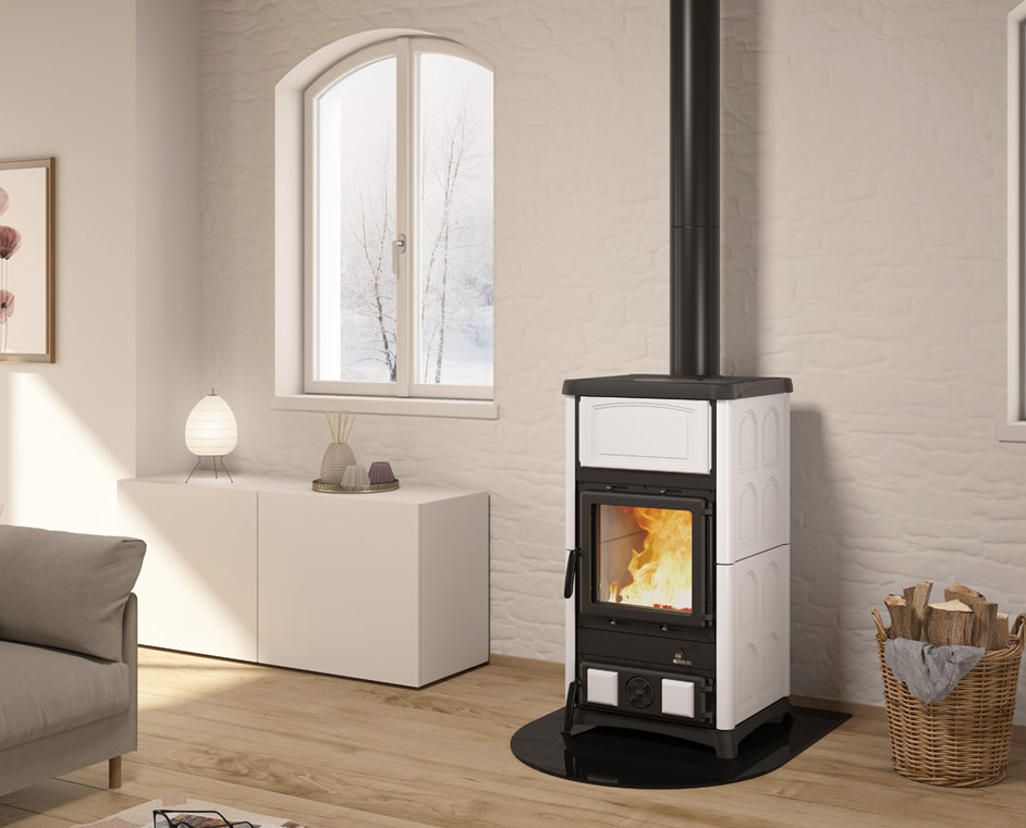 anschließbarer Keramik-Holzofen - LA NORDICA Concita.16 11.8 kW