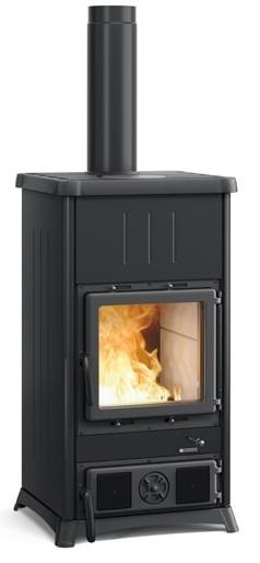 Holzofen anschließbar - LA NORDICA Concita.16 Steel 11.8 kW