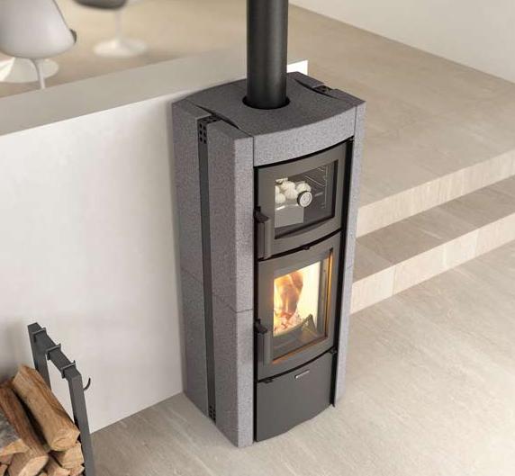 anschließbarer Holzofen mit Backfach - LA NORDICA Ester Forno 5.0 8.2 kW