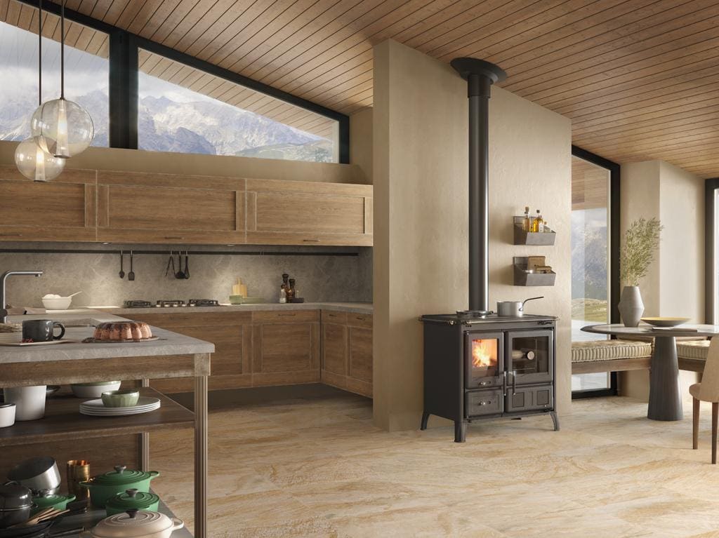 Holz-Küchenherd - LA NORDICA Gardenia.16 Stahl 9,5 kW