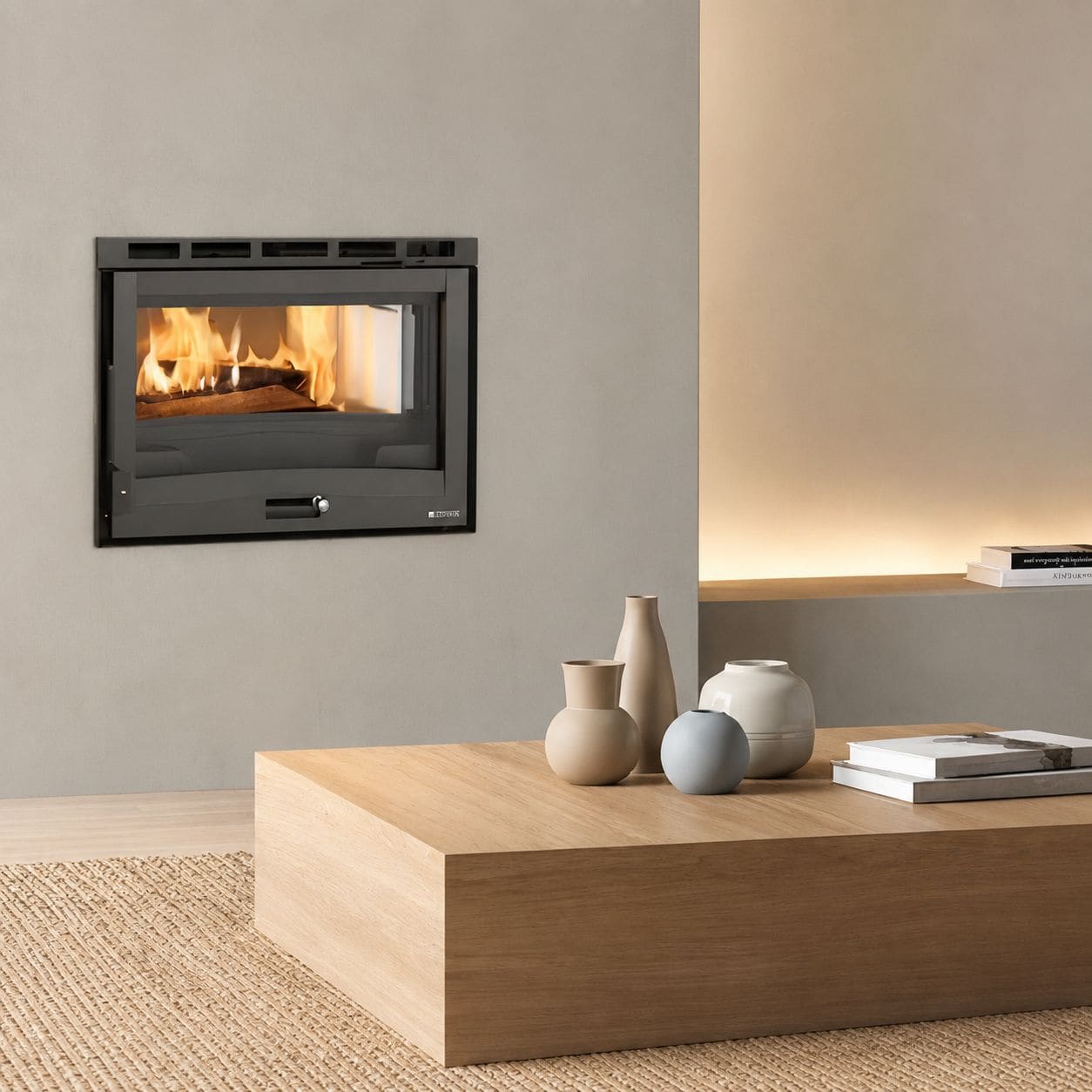 Belüfteter Holzeinsatz - LA NORDICA Inserto 70 H 49.16 6,7 kW