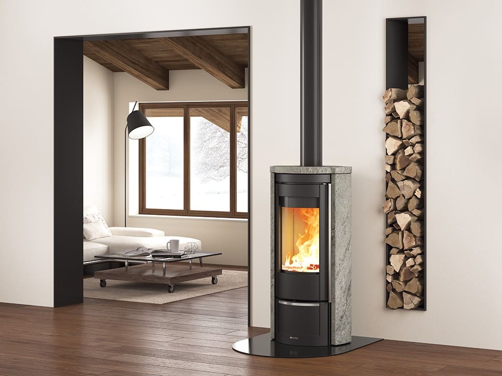 Holzofen en pierre anschließbar - LA NORDICA Liu.16 Petra 7.5 kW