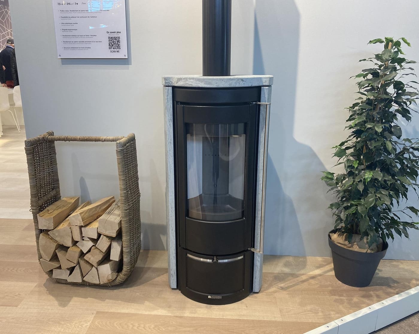 Holzofen en pierre anschließbar - LA NORDICA Liu.16 Petra 7.5 kW