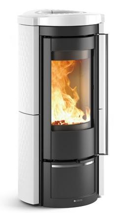 Holzofen aus Keramik anschließbar - LA NORDICA Liu.16 Maiolica 7.5 kW
