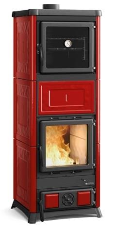 anschließbarer Holzofen mit Backfach - LA NORDICA Nova Forno.16 11.8 kW
