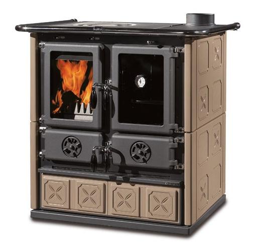 Holz-Küchenherd anschließbar - LA NORDICA Rosetta.16 Maiolica 7,9 kW