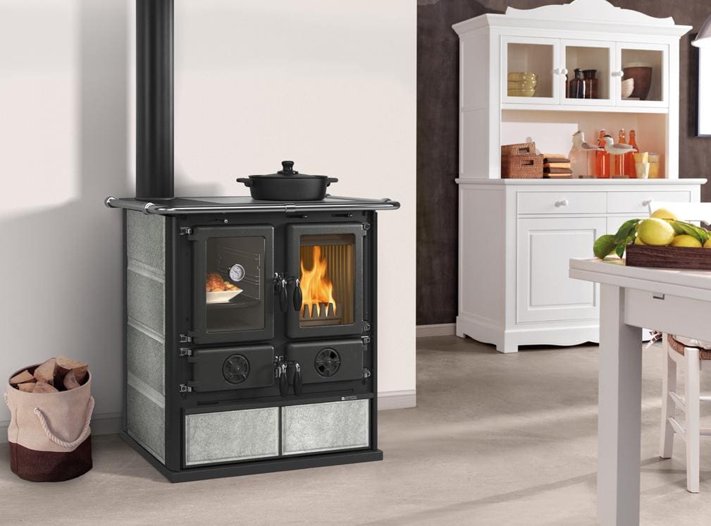 Holz-Küchenherd anschließbar - LA NORDICA Rosetta SX.16 Pierre 7,9 kW