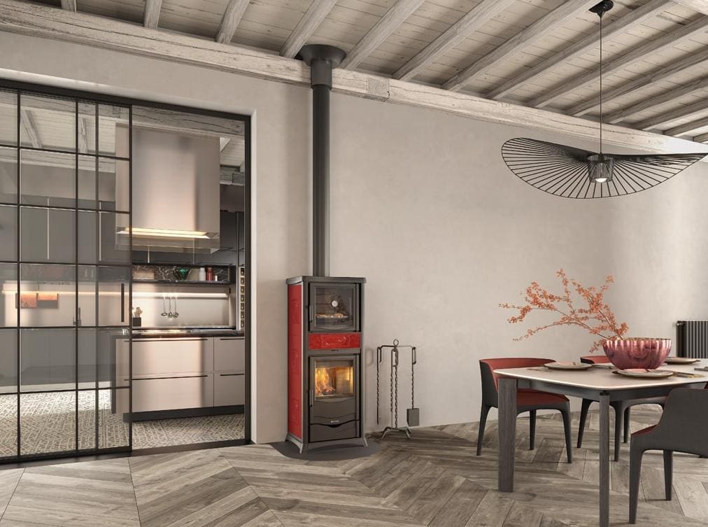 Thermo Holzofen mit Backfach - LA NORDICA TermoRossella Plus Forno DSA.16 11.1 kW