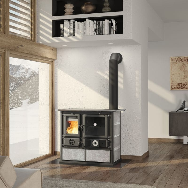 wasserführender Holz-Küchenherd - LA NORDICA TermoRosa DSA Lean 12,4 kW