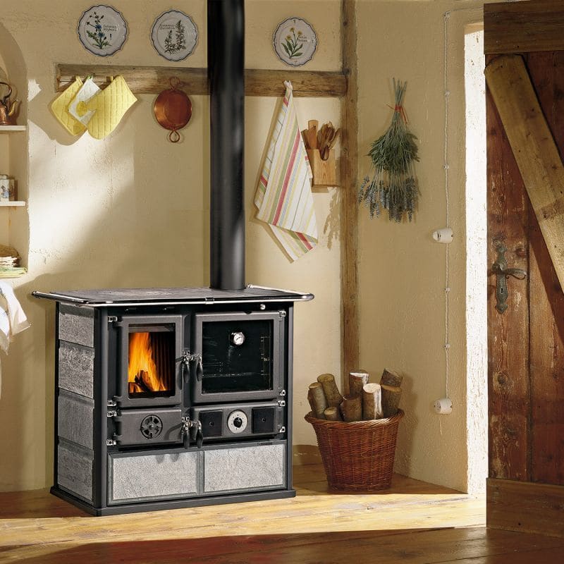wasserführender Holz-Küchenherd - LA NORDICA TermoRosa DSA Lean 12,4 kW