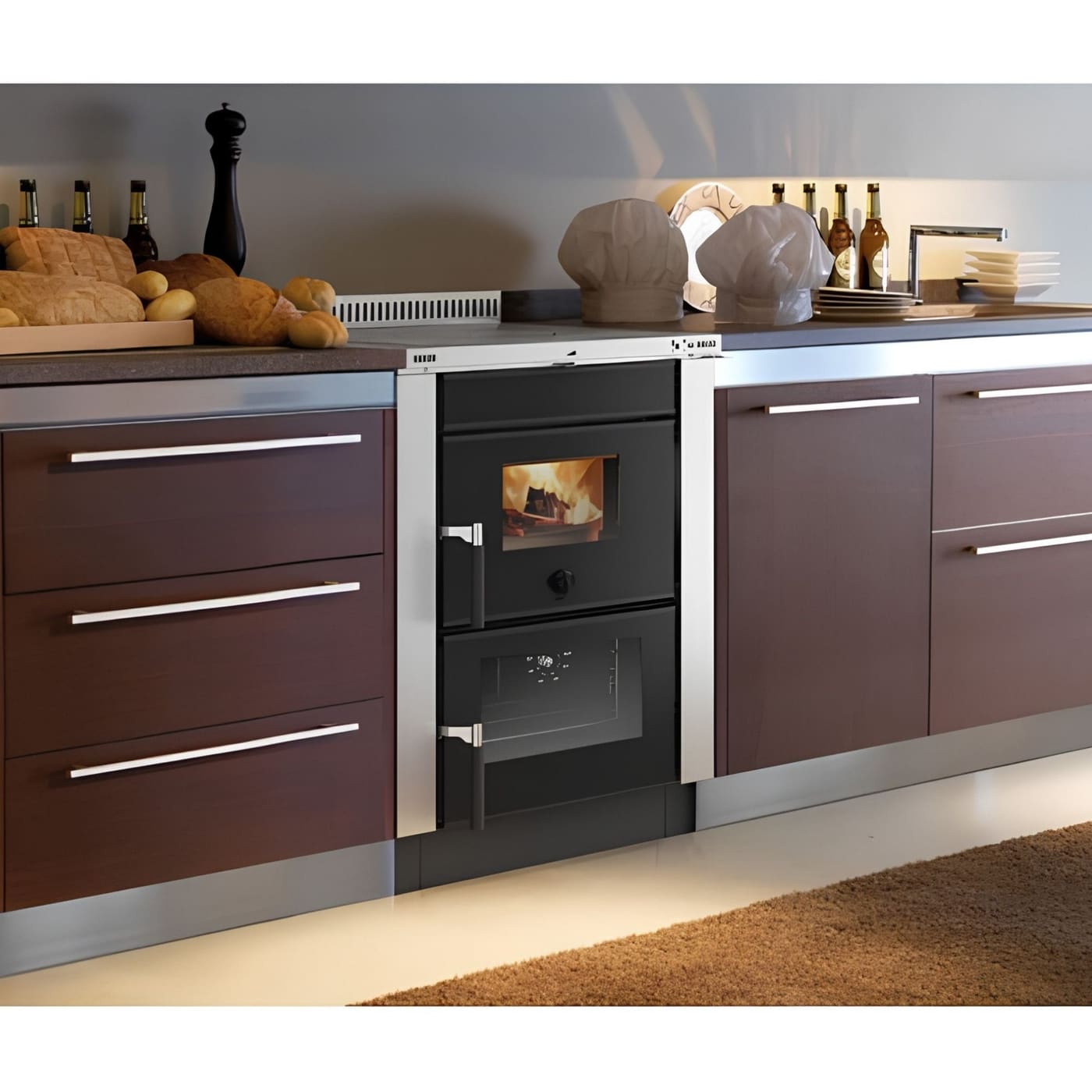 Einbau-Holzherd anschließbar - LA NORDICA Vicenza.16 6 kW