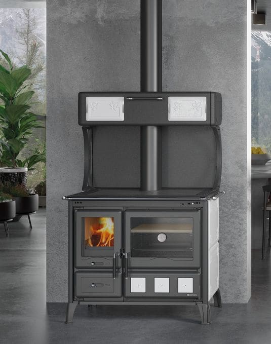Holz-Küchenherd - LA NORDICA Gardenia XXL Ceramica 10,5 kW