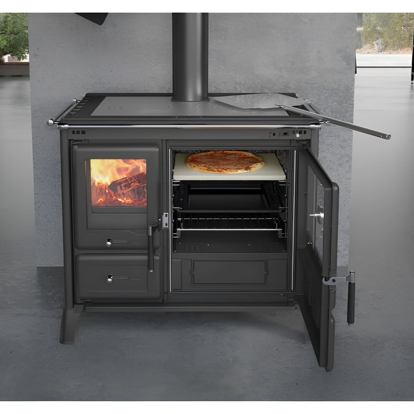 Holz-Küchenherd - LA NORDICA Gardenia XXL Stahl 10,5 kW