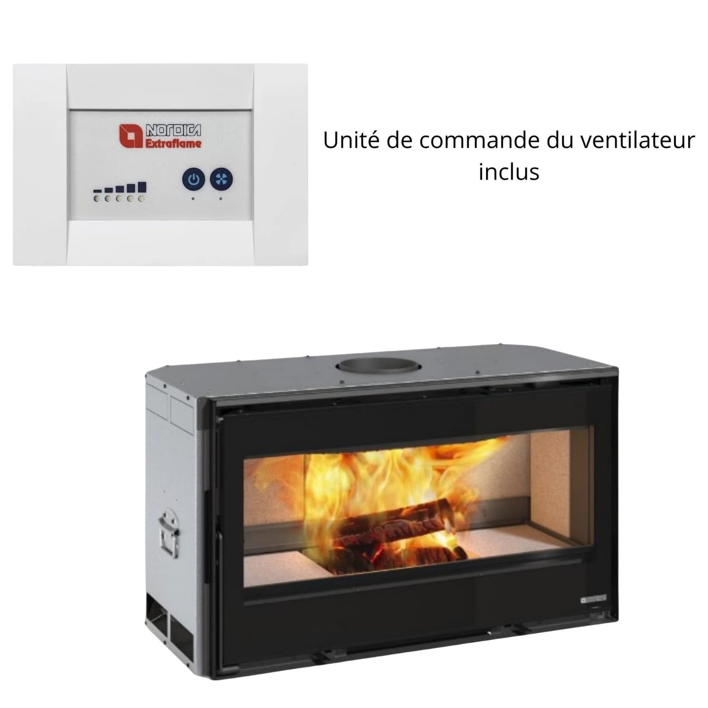 Belüfteter Holzeinsatz - LA NORDICA Inserto 100 Lean 10,5 kW