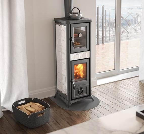 Holzofen mit Backfach - LA NORDICA Gemma Forno.165 Ceramica 7.3 kW