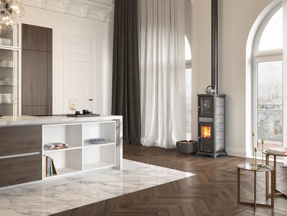 Holzofen mit Backfach - LA NORDICA Gemma Forno.165 Pierre 7.3 kW