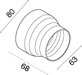 Kanaladapter für Öfen EVACALOR