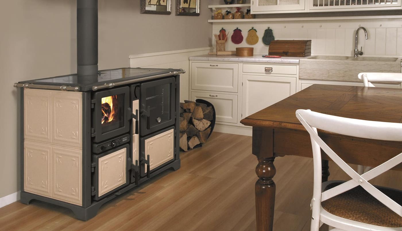 wasserführender Holz-Küchenherd - THERMOROSSI Bosky Country F30 Evo 5 11,1 kW