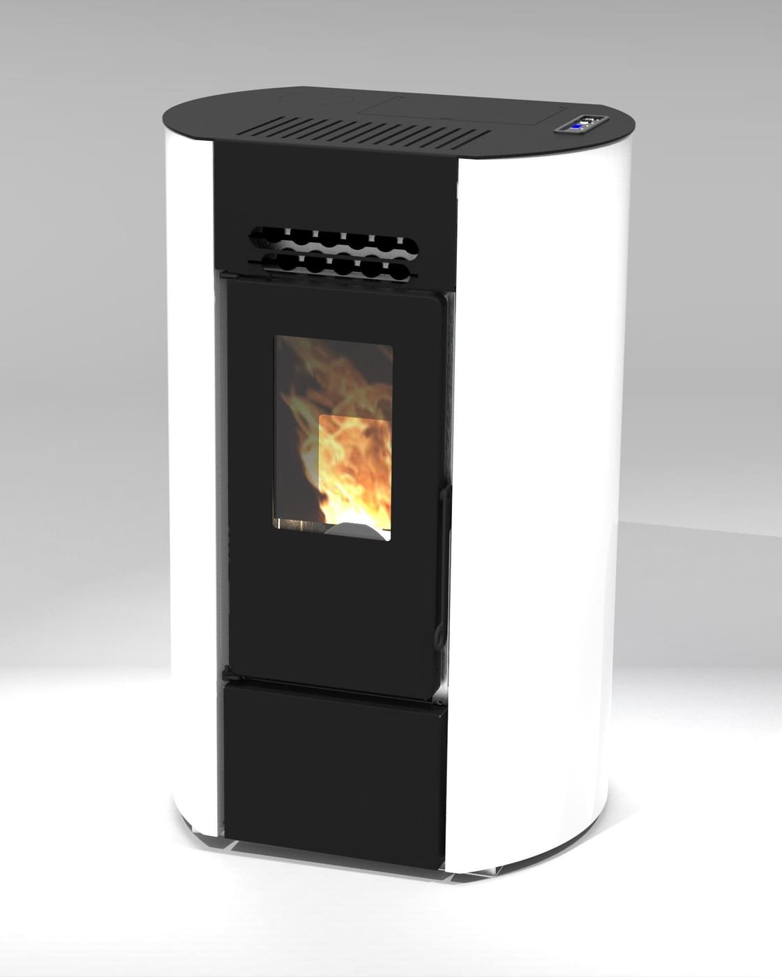 Pelletofen oval raumluftunabhängig - FIREMATIC O9