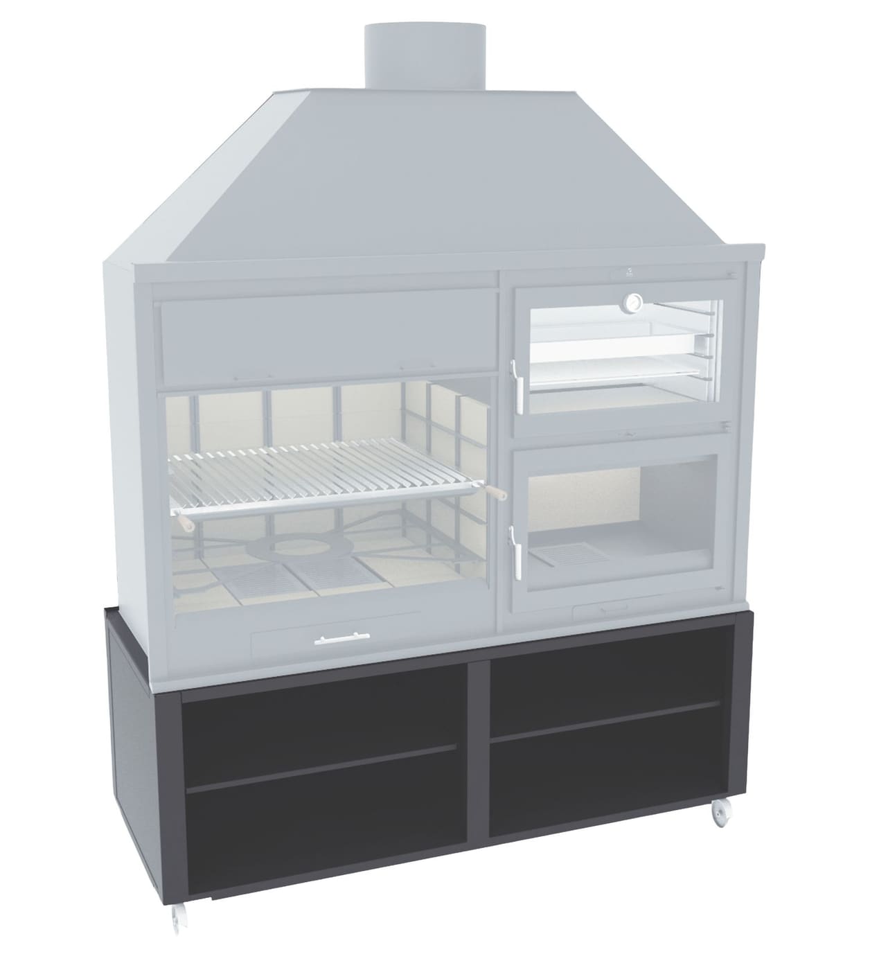 Unterschrank mit Rollen für Fusion 200 & 200E - FM CALEFACCION