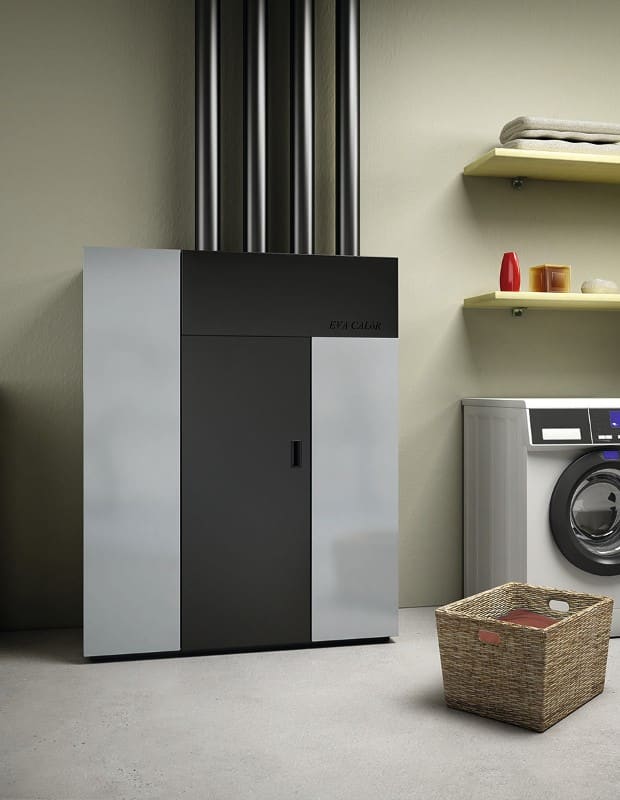 Pelletkessel raumluftunabhängig à Pulsair - EVA CALOR Futura 18,5 kW