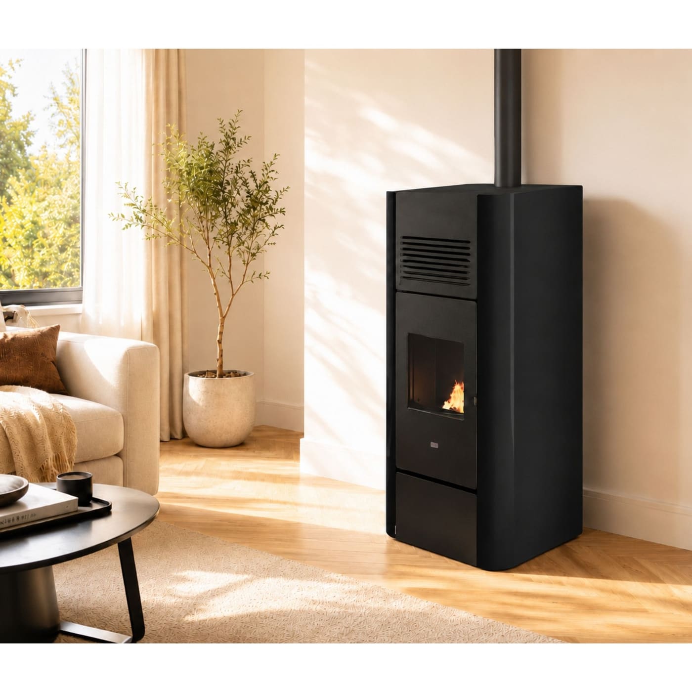 Pelletofen kanalisierbar - PUNTO FUOCO Adria 14 kW