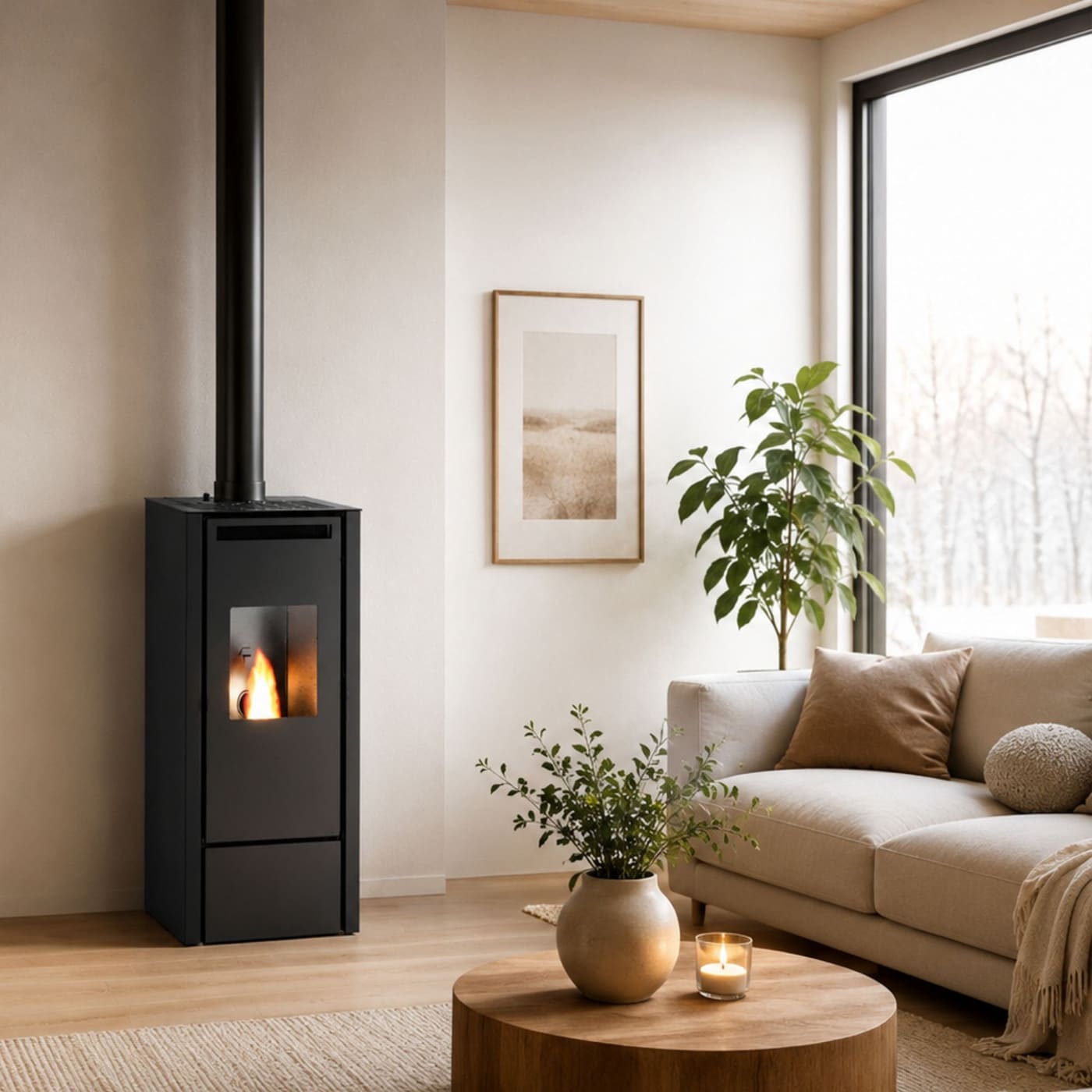 Pelletofen kanalisierbar - PUNTO FUOCO Cinzia Can 9.9 kW