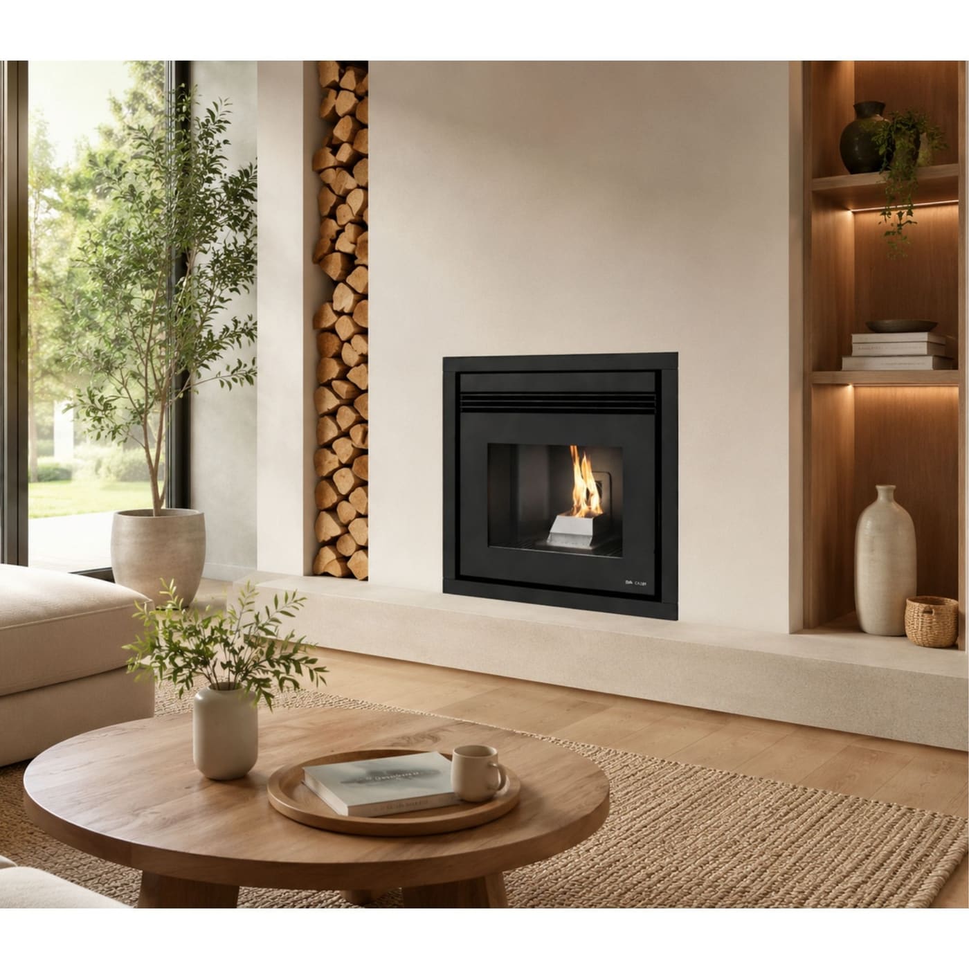 Belüfteter Pelleteinsatz - PUNTO FUOCO Davide 8.5 kW