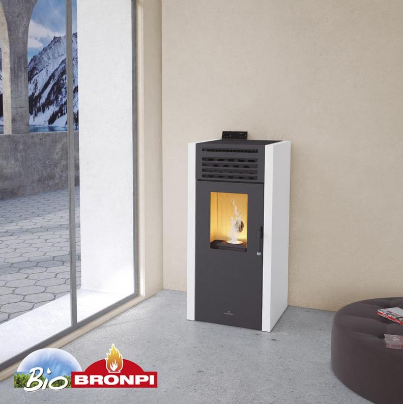 Pelletofen option kanalisierbar - BRONPI Adel 13 kW