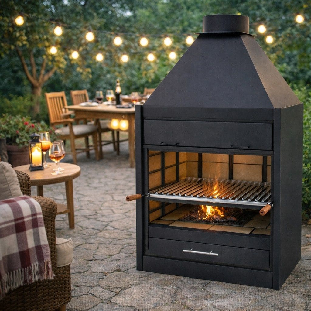 Holzkohle-/Holzgrill - FM CALEFACCION - BF-70