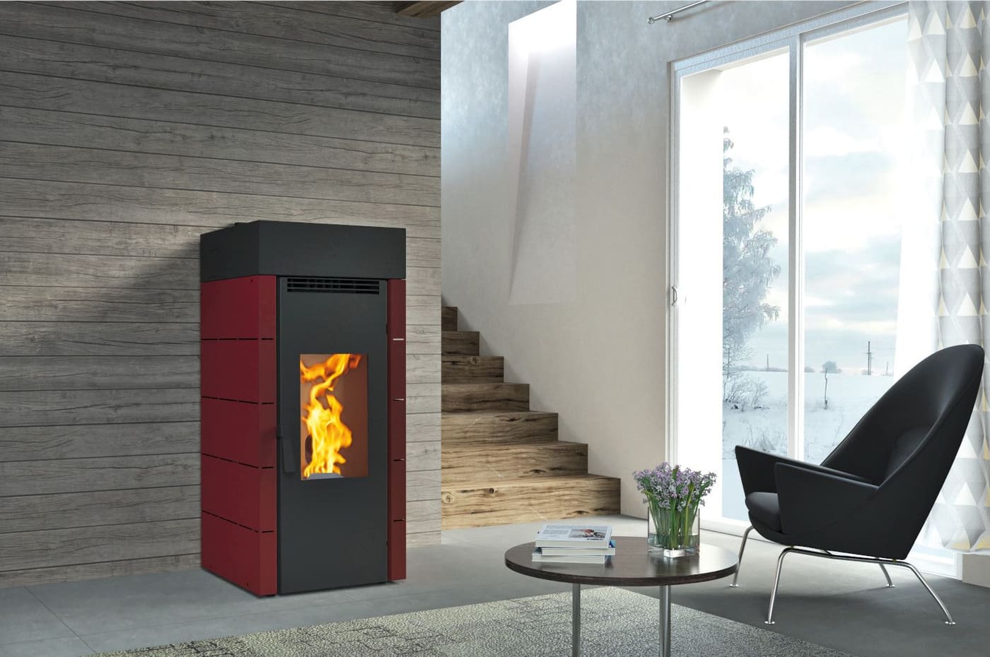 Pelletofen kanalisierbar - FM CALEFACCION BP-701 15.8 kW