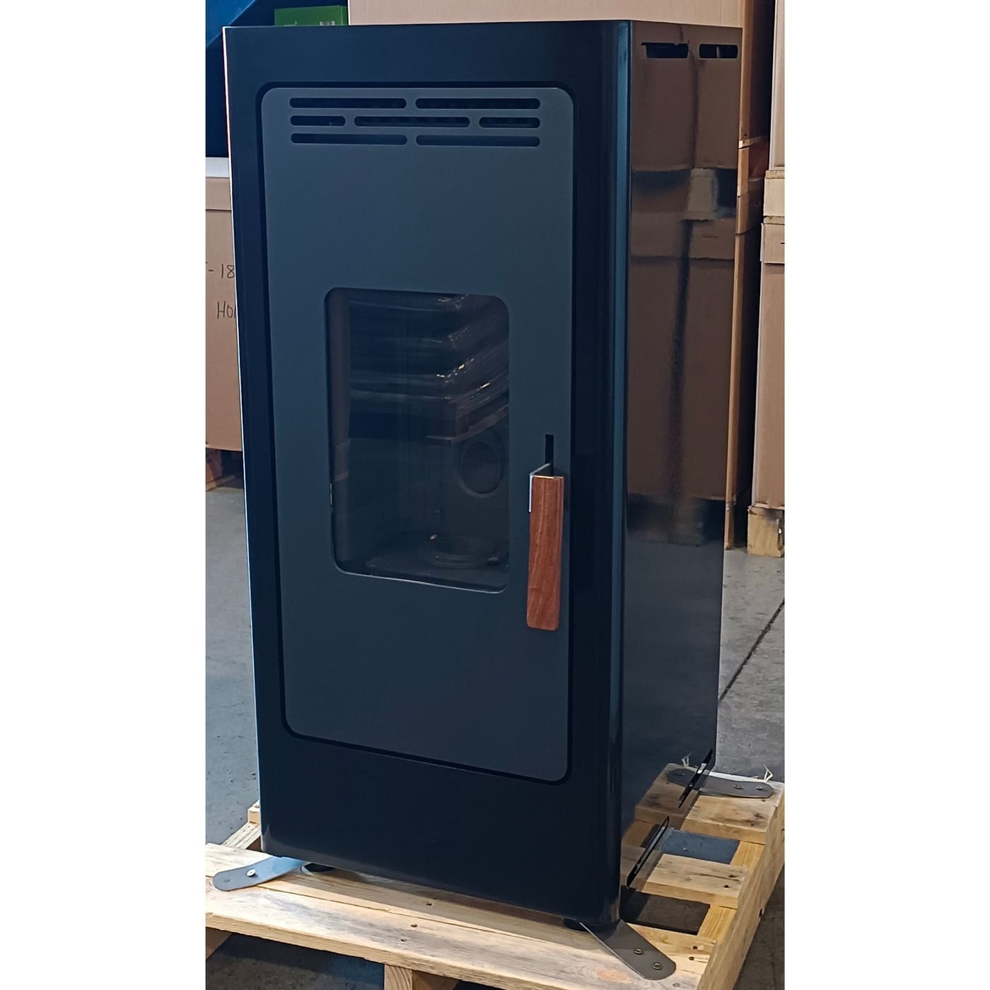 Pelletofen geräuschlos raumluftunabhängig Gusseisen - FIREMATIC BR9 PREMIUM 8 kW